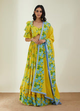 The Wild Rose Garden Lehnga