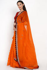 Kumkum Kesar Lehnga with Kesar Kumkum Dupatta