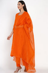 Kesar Sequins Buti Set