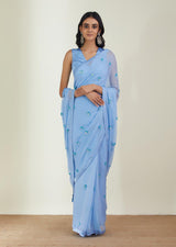 The Dusky Cloud Saree