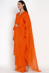 Kesar Zari Buti Kurta