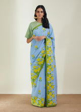 The Backyard Rose Saree