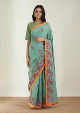 The Old Garden Roses Saree