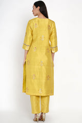Peetambari Zarad Zari Kurta and Sharara
