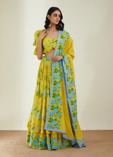The Wild Rose Garden Lehnga