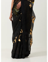 Shruti Haasan spotted wearing Black Jugnu saree