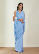 The Dusky Cloud Saree
