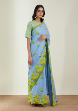 The Backyard Rose Saree