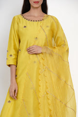 Zarad Zari Resham Kurta with Peetambari Resham Dhaari Odhni