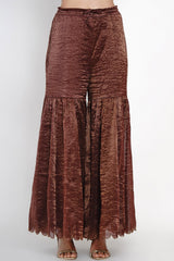 Phalsa Banarasi Zari Kurta and Sharara