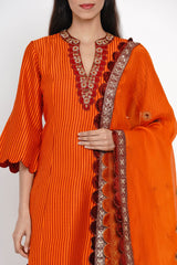 Kesar Zari Kurta