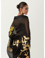 Shruti Haasan spotted wearing Black Jugnu saree