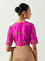 surmai gulab saree