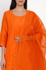 Kesar Sequins Buti Set