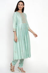 Nirali Resham Kali Kurta
with Resham Jhalar Border Odhni