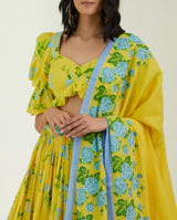 The Wild Rose Garden Lehnga