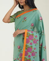 The Old Garden Roses Saree