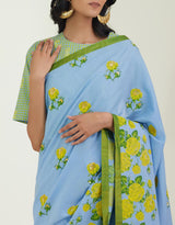 The Backyard Rose Saree