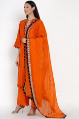 Kesar Zari Kurta