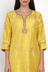 Peetambari Zarad Zari Kurta and Sharara