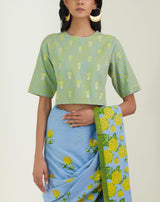 The Backyard Rose Saree
