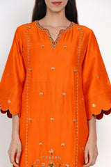 Kesar Zari Buti Kurta