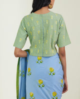 The Backyard Rose Saree