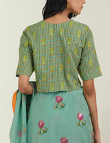 The Old Garden Roses Saree