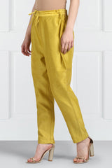 Champa Resham and Zari Angrakha Kurta With Chanderi Silk Pants and Hand Embroidered Dupatta