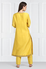 Champa Butidar Kurta With Zari Pants and Organza Silk Dupatta