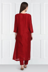 Gulnar Butidar Kurta With Salwar and Organza Silk Dupatta