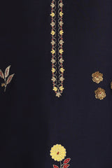 Neelkamal Floral Resham Kurta With Chanderi Pants and Organza Silk Dupatta