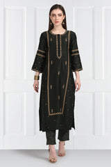 Shyama Resham Zardozi Kurta With Pants and Organza Silk Dupatta