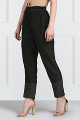 Shyama Resham Zardozi Kurta With Pants and Organza Silk Dupatta