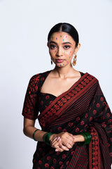 Unai Printed Chanderi Silk Sari