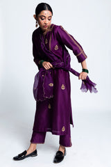 Jamui Chanderi Silk Kurta Set