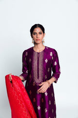 Saran Banarasi Silk Kurta Set