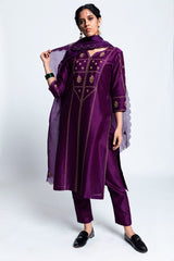 Rajgir Chanderi Silk & Zardozi Kurta Set
