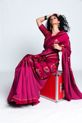 Sangli  Handwoven Silk Printed Sari