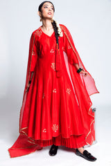 Alora Chanderi Silk Kalidaar Sharara Set