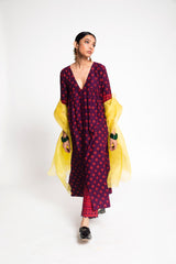 Betul Printed Mulmul Cotton Kurta - Full set