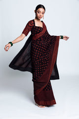 Unai Printed Chanderi Silk Sari
