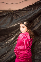 Gulal Silk Handwoven Sari With Resham Zardozi and Raw Silk Blouse