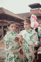 KURTA AND ALIGARHI PAJAMA IN GREEN