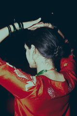 Laal Sunahri Kurta Set