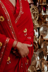 Laal Champa Kali Saree