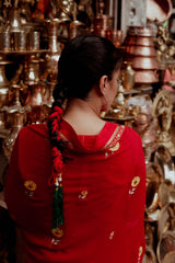 Laal Champa Kali Saree