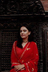 Laal Champa Kali Saree