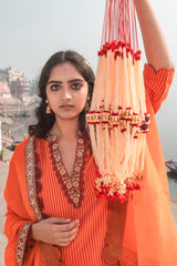Kesar Zari Kurta