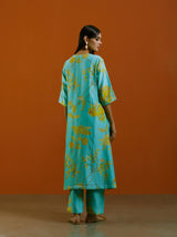 Aasmaani Jaal Kurta Set